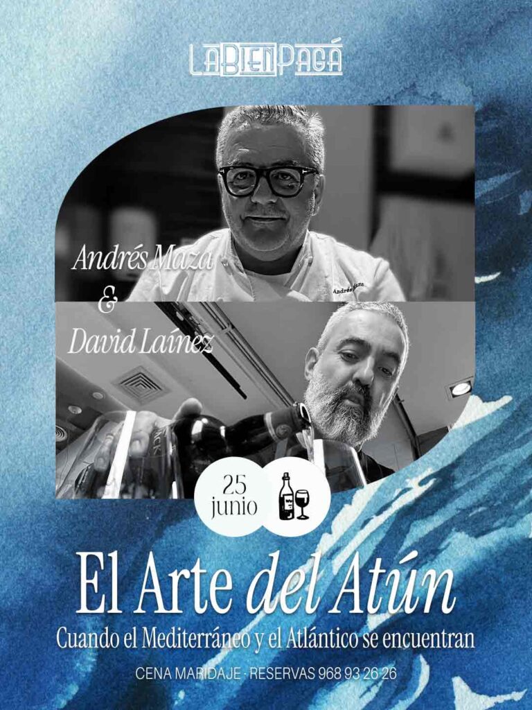 El arte del atún – Cena Maridaje con Andrés Maza y David Laínez – 25JUN